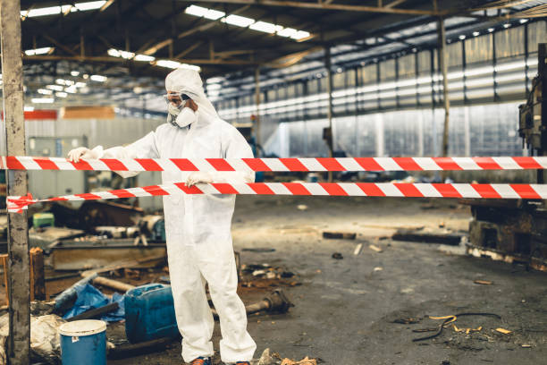 Professional Unattended Death Cleanup technician working in Trenton, FL